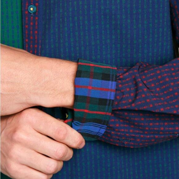 William Murray 3 XL Golf “Beersucker” Long Sleeve Button Down NWOT - Picture 5 of 6